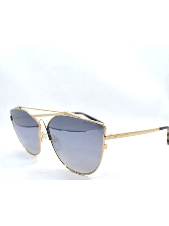 TOM FORD JACQUELYN-02 TF563 28C Gold Metal Rectangle Sunglasses Italy Designer main image 5